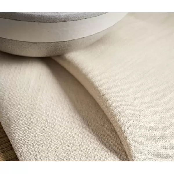 Maison d Hermine Placemats 100 Linen Decorative Cloth Place Mat Washable Dinner Placemat for Holiday Dinner Wedding Baby Shower amp Dining Avignon  Jet Stream Set of 420x20 Napkins Avignon  Ancient Scroll