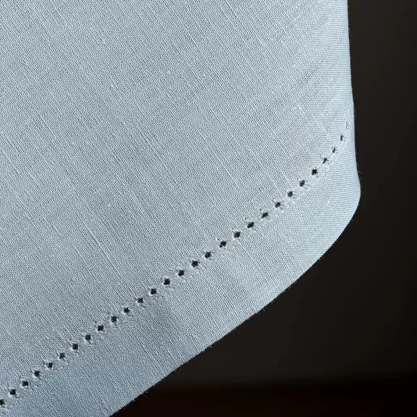 Maison d Hermine Placemats 100 Linen Decorative Cloth Place Mat Washable Dinner Placemat for Holiday Dinner Wedding Baby Shower amp Dining Avignon  Jet Stream Set of 420x20 Napkins Avignon  Niagara Mist