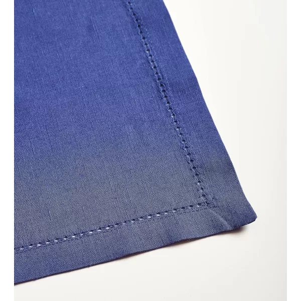 Maison d Hermine Placemats 100 Linen Decorative Cloth Place Mat Washable Dinner Placemat for Holiday Dinner Wedding Baby Shower amp Dining Avignon  Jet Stream Set of 413x19 Placemats Avignon  Twlight Blue