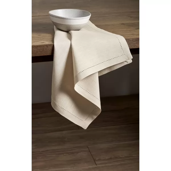 Maison d Hermine Placemats 100 Linen Decorative Cloth Place Mat Washable Dinner Placemat for Holiday Dinner Wedding Baby Shower amp Dining Avignon  Jet Stream Set of 420x20 Napkins Avignon  Ancient Scroll