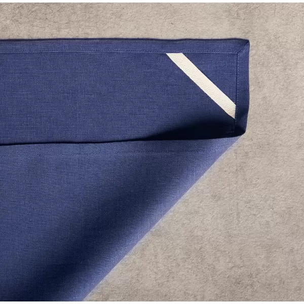 Maison d Hermine Placemats 100 Linen Decorative Cloth Place Mat Washable Dinner Placemat for Holiday Dinner Wedding Baby Shower amp Dining Avignon  Jet Stream Set of 420x2750 Kitchen Towels Avignon  Twlight Blue