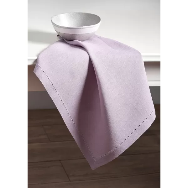 Maison d Hermine Placemats 100 Linen Decorative Cloth Place Mat Washable Dinner Placemat for Holiday Dinner Wedding Baby Shower amp Dining Avignon  Jet Stream Set of 420x20 Napkins Avignon  Sea Fog