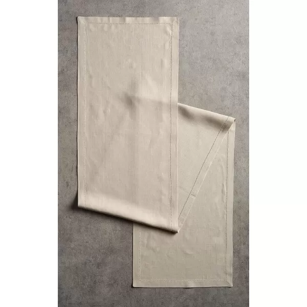 Maison d Hermine Placemats 100 Linen Decorative Cloth Place Mat Washable Dinner Placemat for Holiday Dinner Wedding Baby Shower amp Dining Avignon  Jet Stream Set of 414x36 Table Runner Avignon  Ancient Scroll