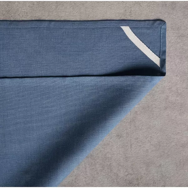 Maison d Hermine Placemats 100 Linen Decorative Cloth Place Mat Washable Dinner Placemat for Holiday Dinner Wedding Baby Shower amp Dining Avignon  Jet Stream Set of 420x2750 Kitchen Towels Avignon  Bering Sea