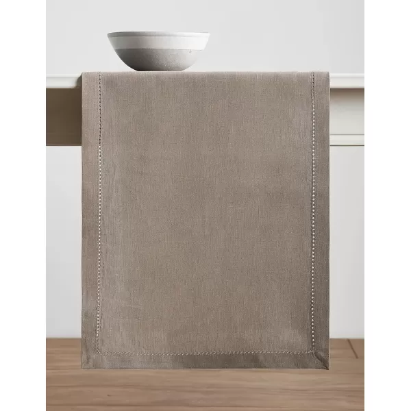 Maison d Hermine Placemats 100 Linen Decorative Cloth Place Mat Washable Dinner Placemat for Holiday Dinner Wedding Baby Shower amp Dining Avignon  Jet Stream Set of 414x36 Table Runner Avignon  Satellite