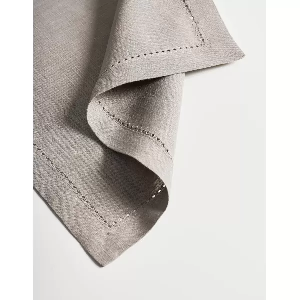 Maison d Hermine Placemats 100 Linen Decorative Cloth Place Mat Washable Dinner Placemat for Holiday Dinner Wedding Baby Shower amp Dining Avignon  Jet Stream Set of 413x19 Placemats Avignon  Satellite