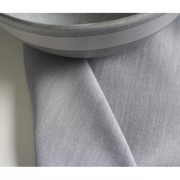 Maison d Hermine Placemats 100 Linen Decorative Cloth Place Mat Washable Dinner Placemat for Holiday Dinner Wedding Baby Shower amp Dining Avignon  Jet Stream Set of 420x20 Napkins Avignon  Silver Sconce