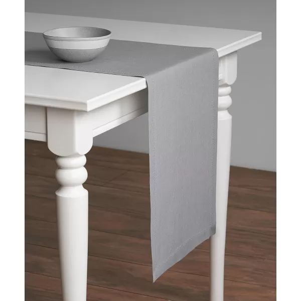 Maison d Hermine Placemats 100 Linen Decorative Cloth Place Mat Washable Dinner Placemat for Holiday Dinner Wedding Baby Shower amp Dining Avignon  Jet Stream Set of 414x48 Table Runner Avignon  Silver Sconce