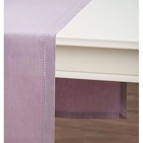 Maison d Hermine Placemats 100 Linen Decorative Cloth Place Mat Washable Dinner Placemat for Holiday Dinner Wedding Baby Shower amp Dining Avignon  Jet Stream Set of 414x48 Table Runner Avignon  Sea Fog