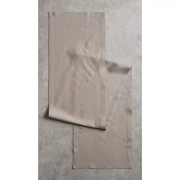 Maison d Hermine Placemats 100 Linen Decorative Cloth Place Mat Washable Dinner Placemat for Holiday Dinner Wedding Baby Shower amp Dining Avignon  Jet Stream Set of 414x36 Table Runner Avignon  Satellite