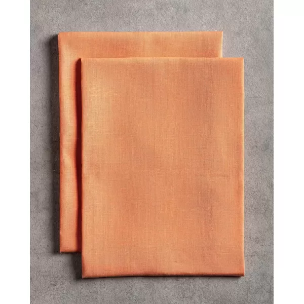 Maison d Hermine Placemats 100 Linen Decorative Cloth Place Mat Washable Dinner Placemat for Holiday Dinner Wedding Baby Shower amp Dining Avignon  Jet Stream Set of 420x2750 Kitchen Towels Avignon  Brandied Melon