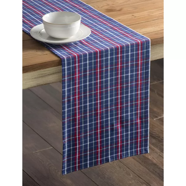 Maison d Hermine Tablerunner 100 Cotton 1450x108 Decorative Washable Table Runners for Dining Buffet Parties amp Camping Zealand  Atmosphere1450x108 Den Bosch  Blue Depths