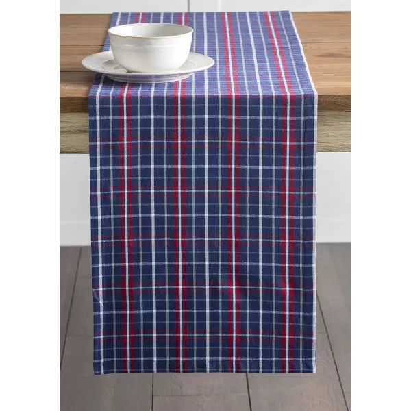 Maison d Hermine Tablerunner 100 Cotton 1450x108 Decorative Washable Table Runners for Dining Buffet Parties amp Camping Zealand  Atmosphere1450x108 Den Bosch  Blue Depths