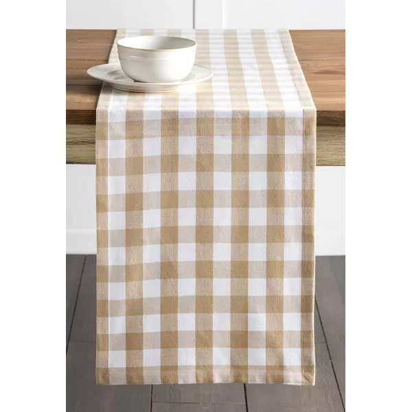 Maison d Hermine Tablerunner 100 Cotton 1450x108 Decorative Washable Table Runners for Dining Buffet Parties amp Camping Zealand  Atmosphere1450x108 Rosmalen  Latte