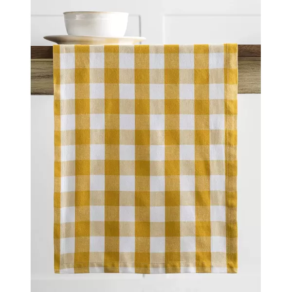 Maison d Hermine Tablerunner 100 Cotton 1450x108 Decorative Washable Table Runners for Dining Buffet Parties amp Camping Zealand  Atmosphere1450x108 Rosmalen  Nugget Gold