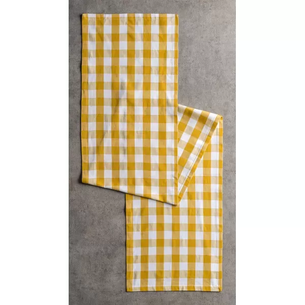 Maison d Hermine Tablerunner 100 Cotton 1450x108 Decorative Washable Table Runners for Dining Buffet Parties amp Camping Zealand  Atmosphere1450x108 Rosmalen  Nugget Gold