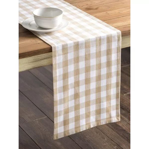 Maison d Hermine Tablerunner 100 Cotton 1450x108 Decorative Washable Table Runners for Dining Buffet Parties amp Camping Zealand  Atmosphere1450x108 Rosmalen  Latte