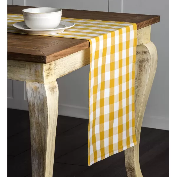 Maison d Hermine Tablerunner 100 Cotton 1450x108 Decorative Washable Table Runners for Dining Buffet Parties amp Camping Zealand  Atmosphere1450x108 Rosmalen  Nugget Gold