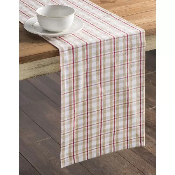 Maison d Hermine Tablerunner 100 Cotton 1450x108 Decorative Washable Table Runners for Dining Buffet Parties amp Camping Zealand  Atmosphere1450x108 Zealand  Tan