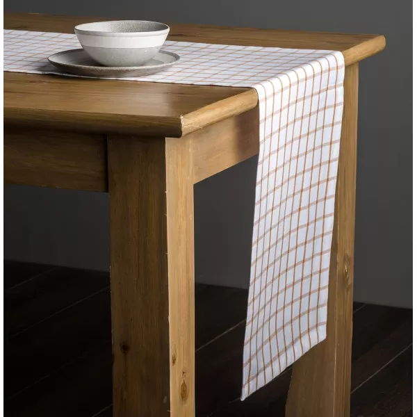 Maison d Hermine Tablerunner 100 Cotton 1450x108 Decorative Washable Table Runners for Dining Buffet Parties amp Camping Zealand  Atmosphere1450x108 Zuidholland  Apricot Tan