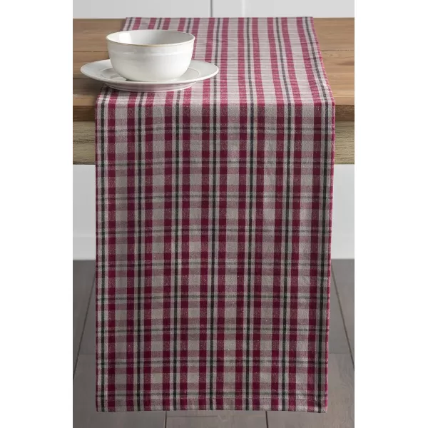 Maison d Hermine Tablerunner 100 Cotton 1450x108 Decorative Washable Table Runners for Dining Buffet Parties amp Camping Zealand  Atmosphere1450x108 Zealand  Red Plum