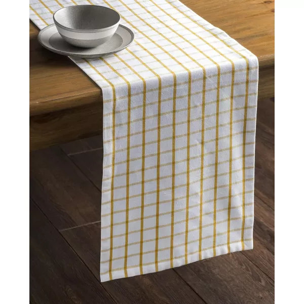 Maison d Hermine Tablerunner 100 Cotton 1450x108 Decorative Washable Table Runners for Dining Buffet Parties amp Camping Zealand  Atmosphere1450x108 Zuidholland  Nugget Gold