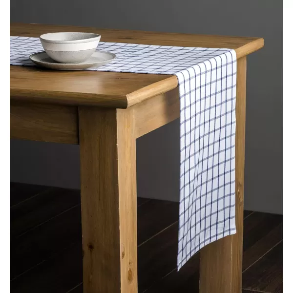 Maison d Hermine Tablerunner 100 Cotton 1450x108 Decorative Washable Table Runners for Dining Buffet Parties amp Camping Zealand  Atmosphere1450x108 Zuidholland  Blue Depths