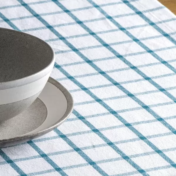Maison d Hermine Tablerunner 100 Cotton 1450x108 Decorative Washable Table Runners for Dining Buffet Parties amp Camping Zealand  Atmosphere1450x108 Zuidholland  Ocean Depths