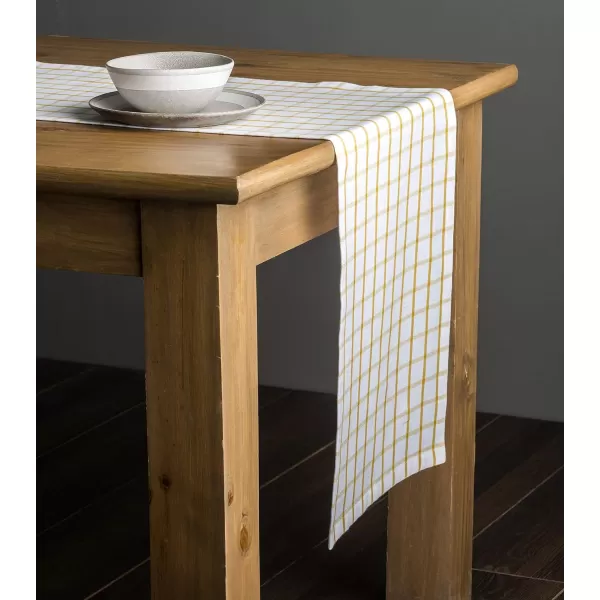 Maison d Hermine Tablerunner 100 Cotton 1450x108 Decorative Washable Table Runners for Dining Buffet Parties amp Camping Zealand  Atmosphere1450x108 Zuidholland  Nugget Gold