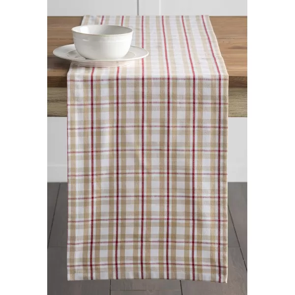 Maison d Hermine Tablerunner 100 Cotton 1450x108 Decorative Washable Table Runners for Dining Buffet Parties amp Camping Zealand  Atmosphere1450x108 Zealand  Tan