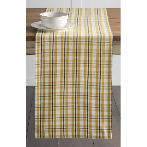 Maison d Hermine Tablerunner 100 Cotton 1450x108 Decorative Washable Table Runners for Dining Buffet Parties amp Camping Zealand  Atmosphere1450x72 Zealand  Nugget Gold