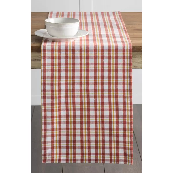 Maison d Hermine Tablerunner 100 Cotton 1450x108 Decorative Washable Table Runners for Dining Buffet Parties amp Camping Zealand  Atmosphere1450x72 Zealand  Burnt Ochre