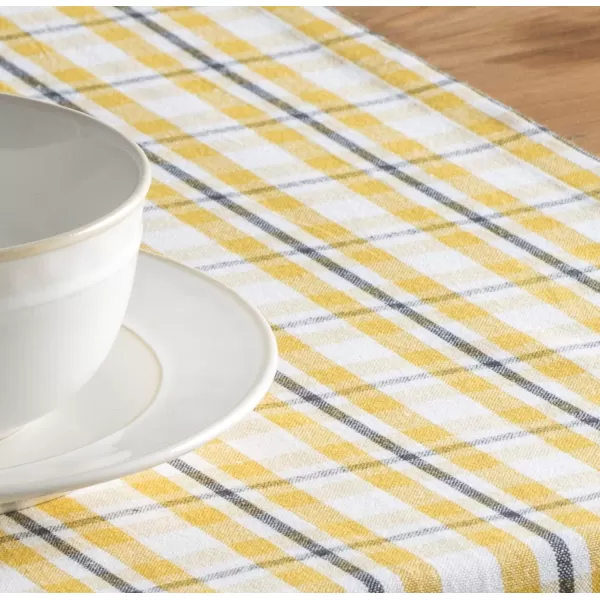 Maison d Hermine Tablerunner 100 Cotton 1450x108 Decorative Washable Table Runners for Dining Buffet Parties amp Camping Zealand  Atmosphere1450x72 Zealand  Nugget Gold