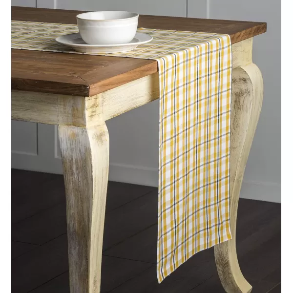 Maison d Hermine Tablerunner 100 Cotton 1450x108 Decorative Washable Table Runners for Dining Buffet Parties amp Camping Zealand  Atmosphere1450x72 Zealand  Nugget Gold