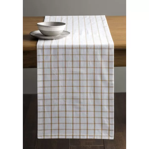 Maison d Hermine Tablerunner 100 Cotton 1450x108 Decorative Washable Table Runners for Dining Buffet Parties amp Camping Zealand  Atmosphere1450x72 Zuidholland  Latte