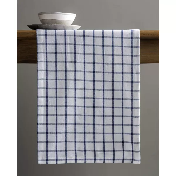 Maison d Hermine Tablerunner 100 Cotton 1450x108 Decorative Washable Table Runners for Dining Buffet Parties amp Camping Zealand  Atmosphere1450x72 Zuidholland  Blue Depths