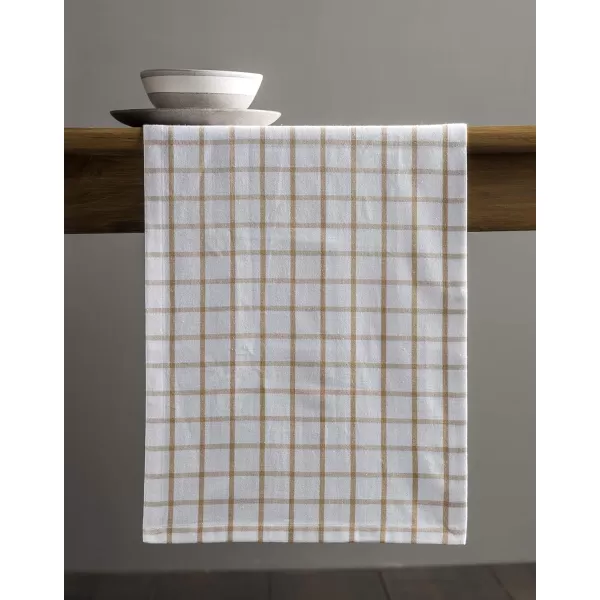 Maison d Hermine Tablerunner 100 Cotton 1450x108 Decorative Washable Table Runners for Dining Buffet Parties amp Camping Zealand  Atmosphere1450x72 Zuidholland  Latte