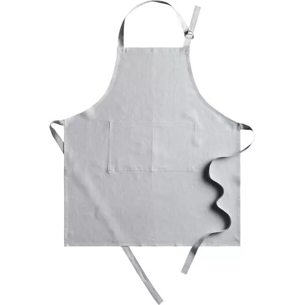 Maison d Hermine 100 Linen Kitchen Apron with an Adjustable Neck with Long Ties for Women Men ChefAvignon  Micro Chip