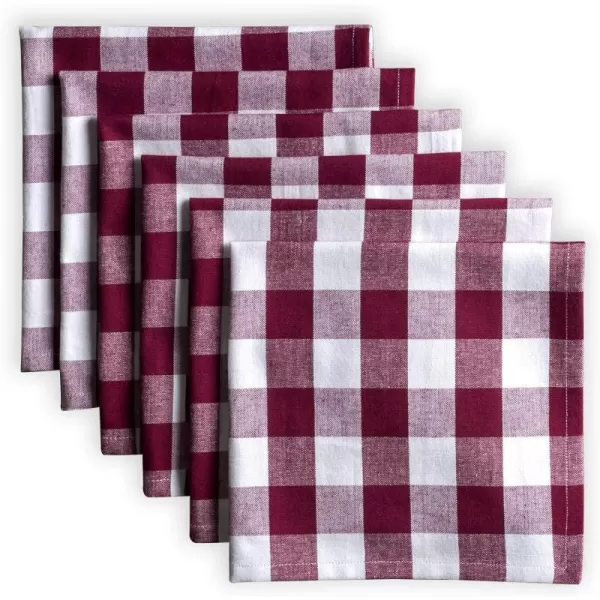 Maison d Hermine Napkin 100 Cotton 18 Inch x 18 Inch Dinner Napkins Decorative Washable Cloth Napkin Set of 6 for Dining Buffet Parties amp Camping Zealand  RhododendronRosmalen  Rhododendron