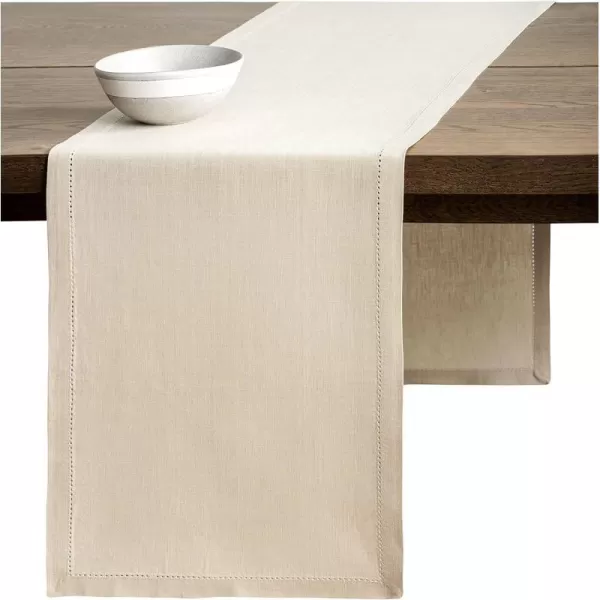Maison d Hermine Placemats 100 Linen Decorative Cloth Place Mat Washable Dinner Placemat for Holiday Dinner Wedding Baby Shower amp Dining Avignon  Jet Stream Set of 414x36 Table Runner Avignon  Ancient Scroll