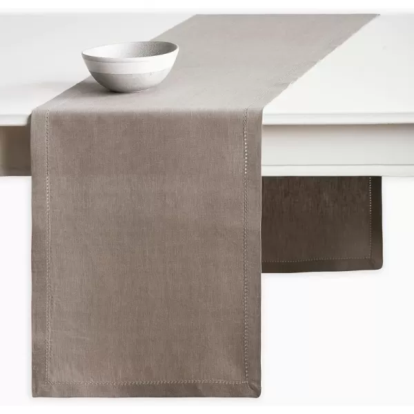 Maison d Hermine Placemats 100 Linen Decorative Cloth Place Mat Washable Dinner Placemat for Holiday Dinner Wedding Baby Shower amp Dining Avignon  Jet Stream Set of 414x48 Table Runner Avignon  Satellite
