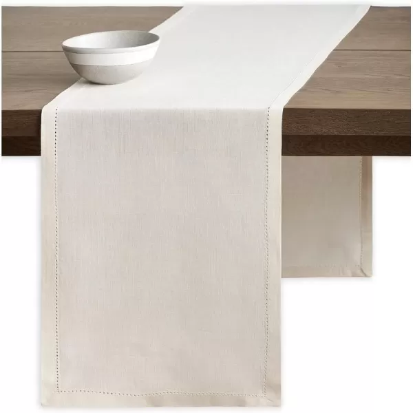 Maison d Hermine Placemats 100 Linen Decorative Cloth Place Mat Washable Dinner Placemat for Holiday Dinner Wedding Baby Shower amp Dining Avignon  Jet Stream Set of 414x36 Table Runner Avignon  Jet Stream