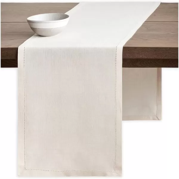 Maison d Hermine Placemats 100 Linen Decorative Cloth Place Mat Washable Dinner Placemat for Holiday Dinner Wedding Baby Shower amp Dining Avignon  Jet Stream Set of 414x48 Table Runner Avignon  Jet Stream