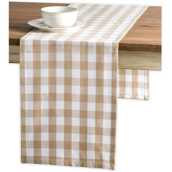 Maison d Hermine Tablerunner 100 Cotton 1450x108 Decorative Washable Table Runners for Dining Buffet Parties amp Camping Zealand  Atmosphere1450x108 Rosmalen  Latte