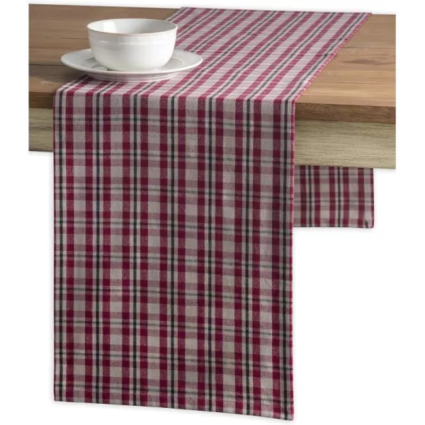 Maison d Hermine Tablerunner 100 Cotton 1450x108 Decorative Washable Table Runners for Dining Buffet Parties amp Camping Zealand  Atmosphere1450x108 Zealand  Red Plum