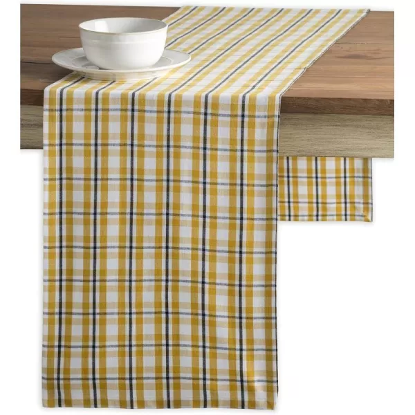 Maison d Hermine Tablerunner 100 Cotton 1450x108 Decorative Washable Table Runners for Dining Buffet Parties amp Camping Zealand  Atmosphere1450x108 Zealand  Nugget Gold