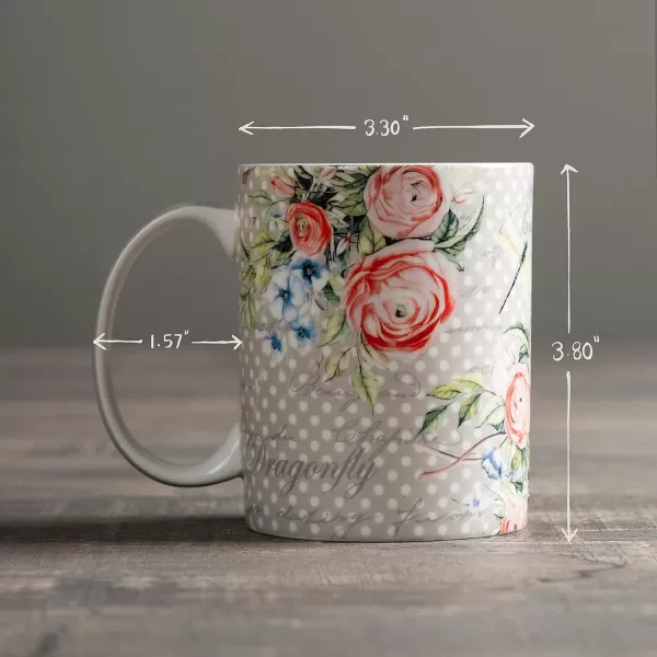 Maison d Hermine Coffee Mug with Handles Easy to Hold 15 Oz Fine Bone China Mug Pack of One for Hot Beverages Cappuccino Cocoa Milk Other Liquid Office Kelim  Last Days of Summer18  Champ De Mars  Dotty