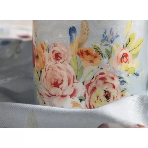 Maison d Hermine Coffee Mug with Handles Easy to Hold 15 Oz Fine Bone China Mug Pack of One for Hot Beverages Cappuccino Cocoa Milk Other Liquid Office Kelim  Last Days of Summer26  Ibiza  Boho