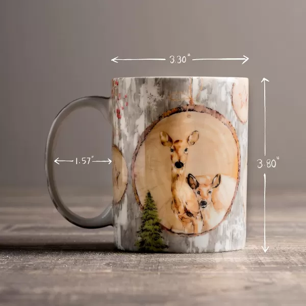 Maison d Hermine Coffee Mug with Handles Easy to Hold 15 Oz Fine Bone China Mug Pack of One for Hot Beverages Cappuccino Cocoa Milk Other Liquid Office Kelim  Last Days of Summer27  Mountain Life  Winteralp