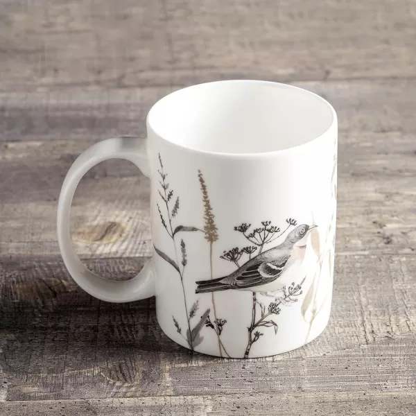 Maison d Hermine Coffee Mug with Handles Easy to Hold 15 Oz Fine Bone China Mug Pack of One for Hot Beverages Cappuccino Cocoa Milk Other Liquid Office Kelim  Last Days of Summer19  Meadow Florals  Perfect Pasture